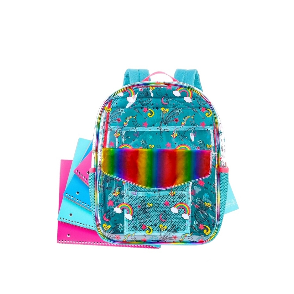 Unicorn Doodles Clear Thinking Backpack